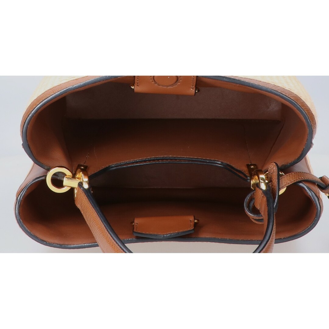 PRADA - プラダ 1BA212 パニエ ミディアム ストローバッグ 2WAY PRADA - プラダ 1BA212 パニエ ミディアム ストローバッグ 2WAY