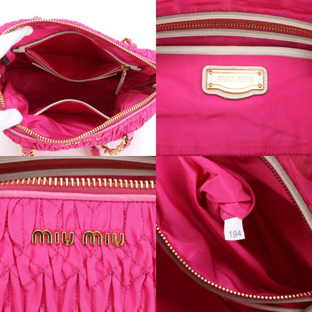 MIU MIU - 極美品 ミュウミュウ マテラッセ ステッチ レザー MIU MIU - 極美品 ミュウミュウ マテラッセ ステッチ レザー