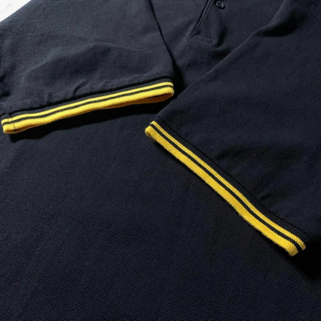 FRED PERRY - 美品 FRED PERRY M3600 ポロシャツ 半袖 黒 黄色 FRED PERRY - 美品 FRED PERRY M3600 ポロシャツ 半袖 黒 黄色