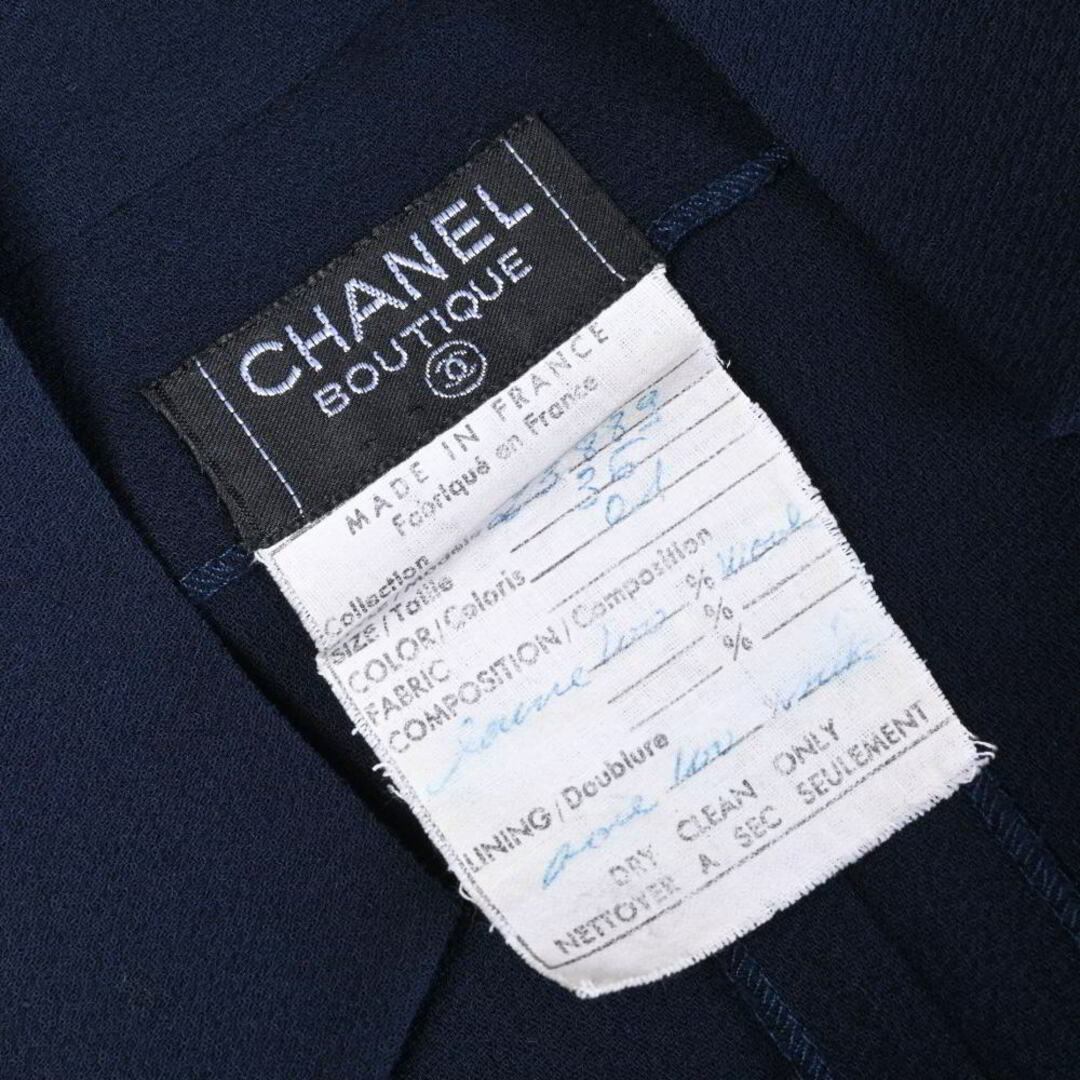 CHANEL - CHANEL ヴィンテージ ウール ドレス ワンピースの通販 CHANEL - CHANEL ヴィンテージ ウール ドレス ワンピースの通販