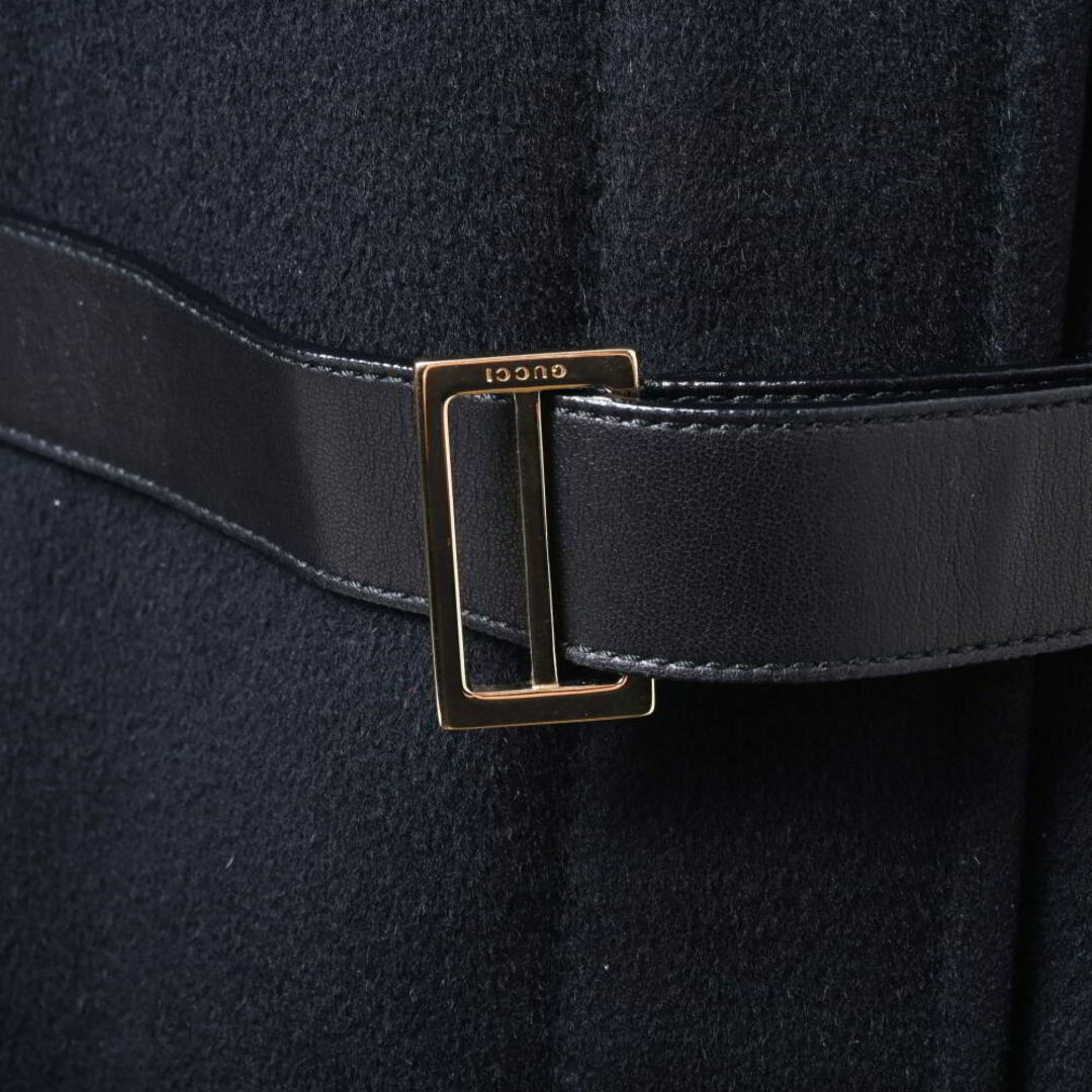 GUCCI - GUCCI ベルト付き カシミヤ混 比翼 ジップ コートの通販 GUCCI - GUCCI ベルト付き カシミヤ混 比翼 ジップ コートの通販