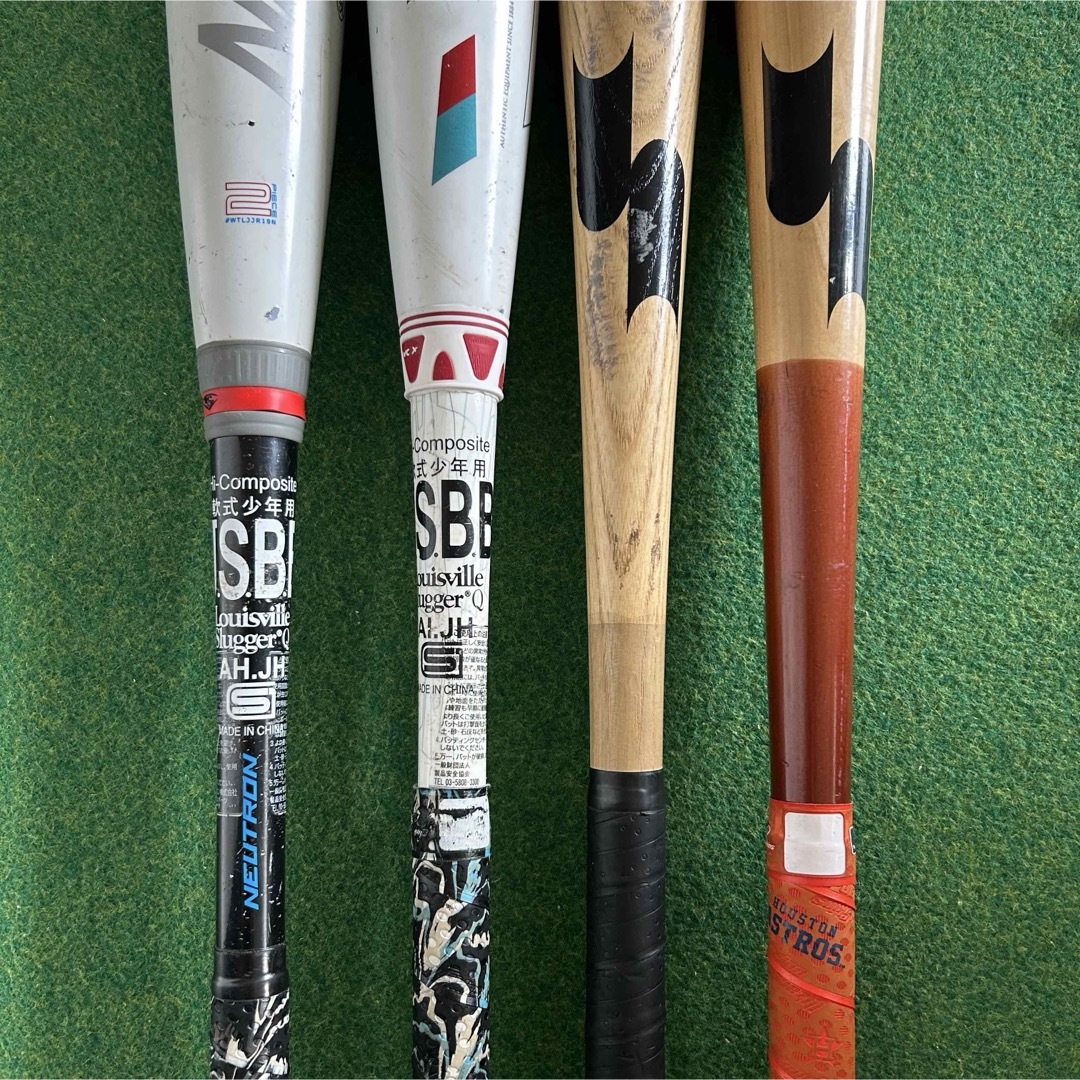 Louisville Slugger - 少年軟式 バット 4本まとめ売り Louisville Slugger - 少年軟式 バット 4本まとめ売り