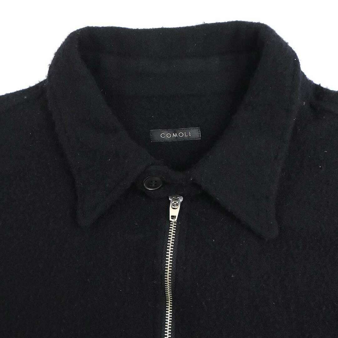 COMOLI - COMOLI コモリ 23AW 縮絨ウールハーフジップシャツ Y03 COMOLI - COMOLI コモリ 23AW 縮絨ウールハーフジップシャツ Y03