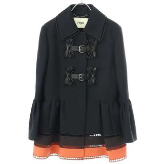 FENDI - フェンディ テーラードジャケット シングル 薄手 40 茶 FENDI - フェンディ テーラードジャケット シングル 薄手 40 茶