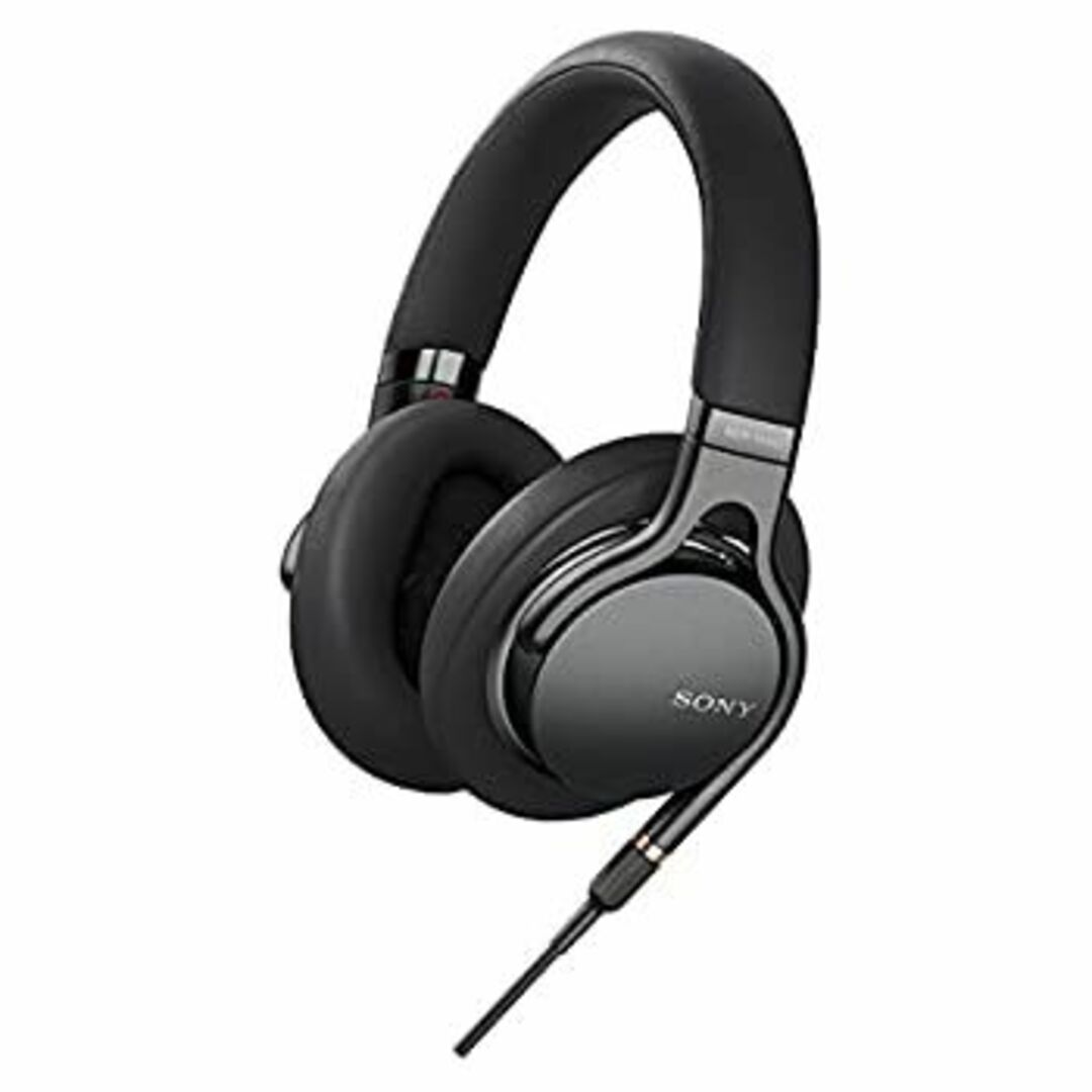 (未使用･未開封品)ソニー ヘッドホン MDR-1AM2 B : ハイレゾ 密閉型 折りたたみ式 ケーブル着脱式/バランス接続 Φ4.4ケーブル同梱 リモコン/マイク付 2018年 360