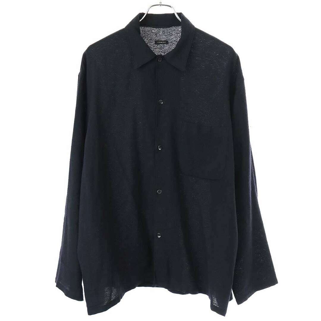 COMOLI - COMOLI コモリ 23SS カシミヤ 和紙シャツ X01-02005 COMOLI - COMOLI コモリ 23SS カシミヤ 和紙シャツ X01-02005