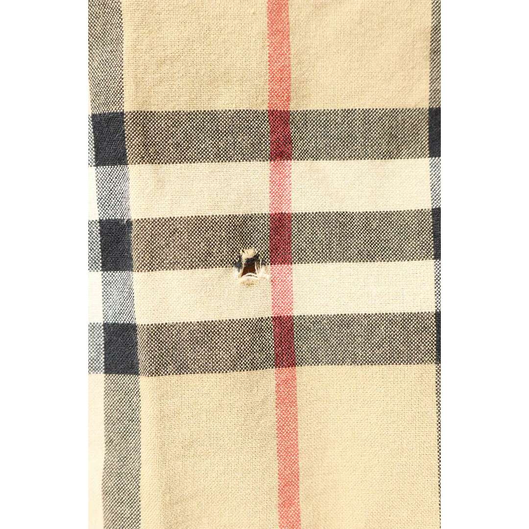 BURBERRY - バーバリー 8017567 ロゴプリントチェック長袖シャツ BURBERRY - バーバリー 8017567 ロゴプリントチェック長袖シャツ