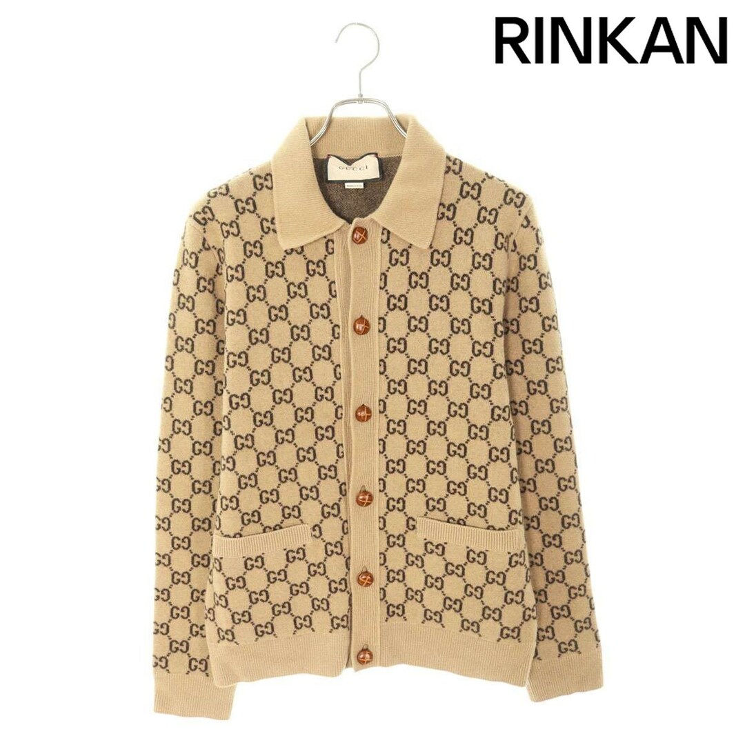 GUCCI - グッチ 645234 XKA4R GG総柄襟付きウールカーディガン GUCCI - グッチ 645234 XKA4R GG総柄襟付きウールカーディガン