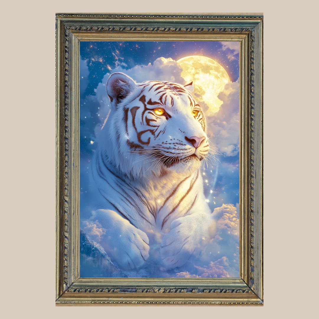金運アップ✨四神獣・白虎✨No.58【開運•風水•絵画風 金運アップ✨四神獣・白虎✨No.58【開運•風水•絵画風