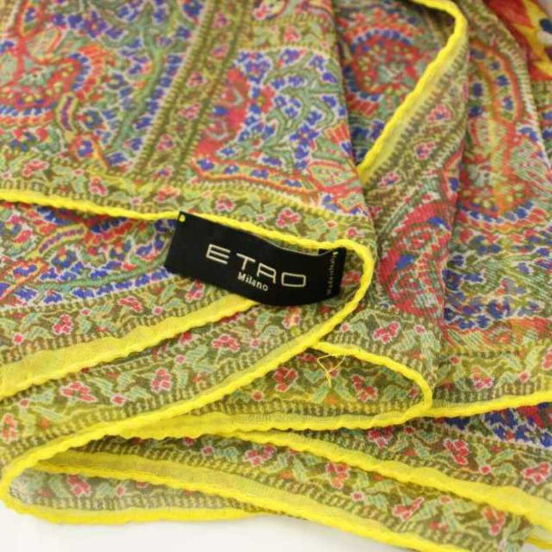 送料無料】エトロ ETRO ペイズリー 花柄 総柄 ウール シルク