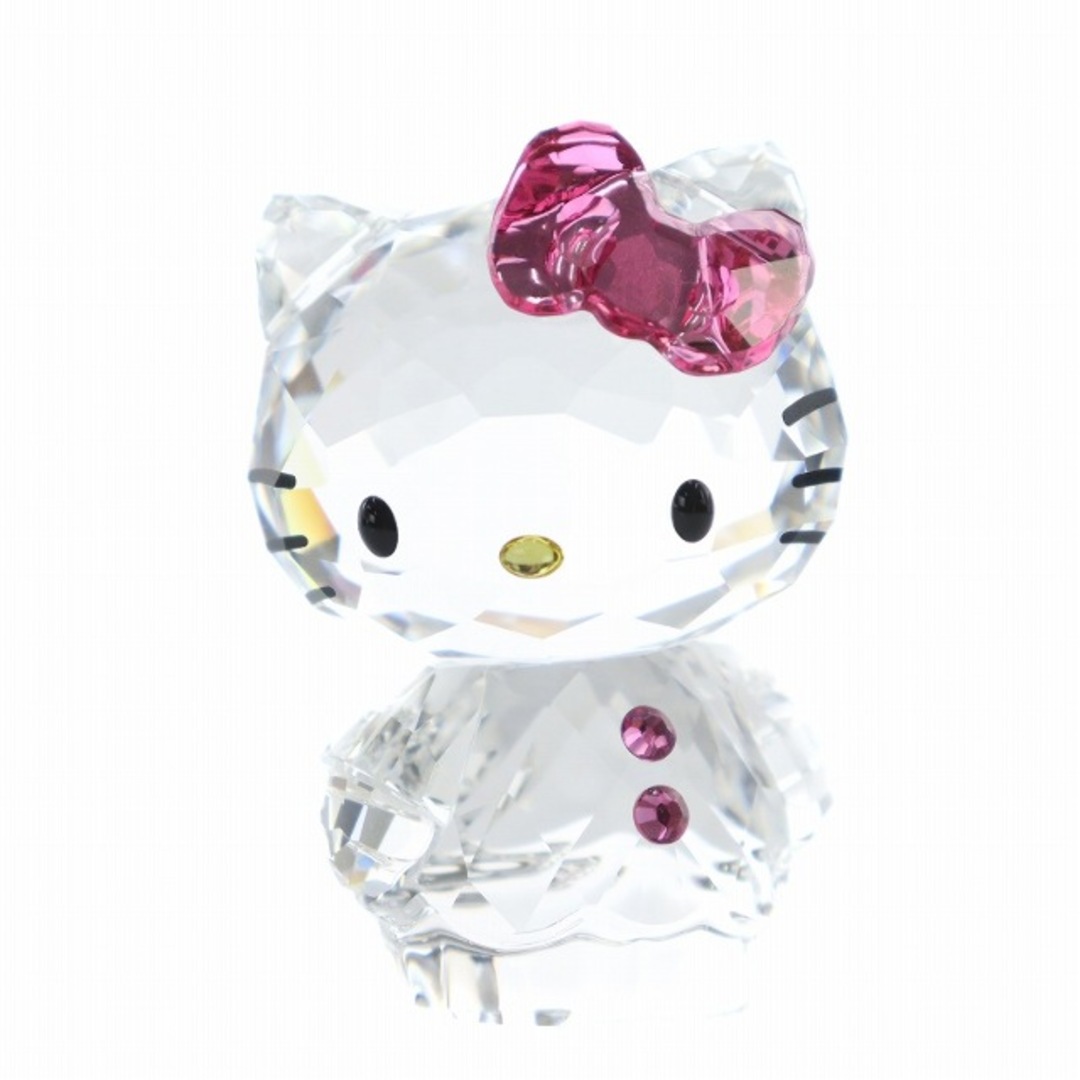 SWAROVSKI - スワロフスキー ハローキティ ピンクリボン 置物 SWAROVSKI - スワロフスキー ハローキティ ピンクリボン 置物