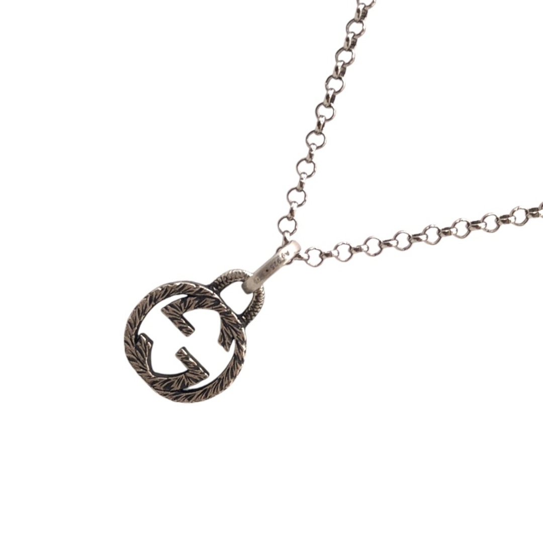 GUCCI - グッチ GUCCI インターロッキング Gネックレス シルバー GUCCI - グッチ GUCCI インターロッキング Gネックレス シルバー