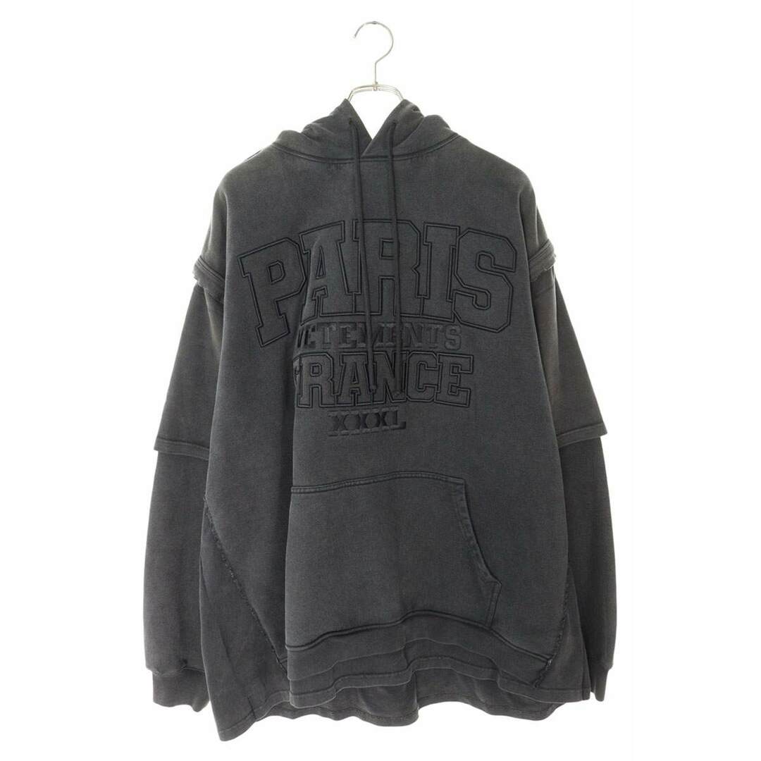 VETEMENTS - ヴェトモン UE64HD280B/XXXL PARIS LOGO HOODIE VETEMENTS - ヴェトモン UE64HD280B/XXXL PARIS LOGO HOODIE
