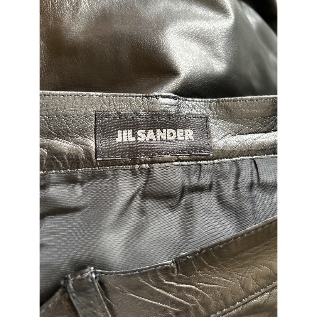 JIL SANDER - JIL SANDER ジルサンダー レザーパンツの通販 by JIL SANDER - JIL SANDER ジルサンダー レザーパンツの通販 by