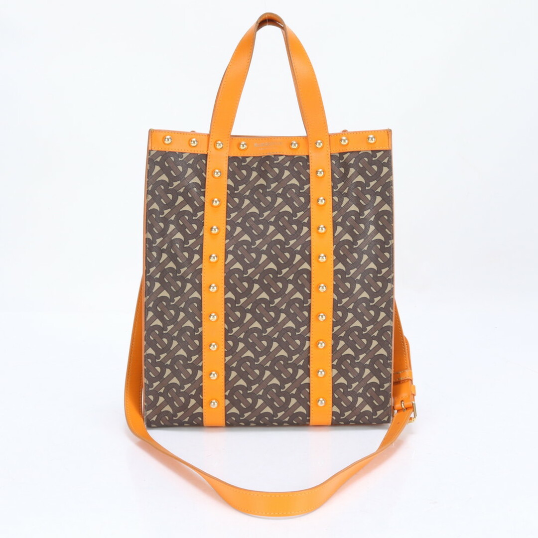 BURBERRY - バーバリー TB モノグラム ゴールド スタッズ レザー BURBERRY - バーバリー TB モノグラム ゴールド スタッズ レザー