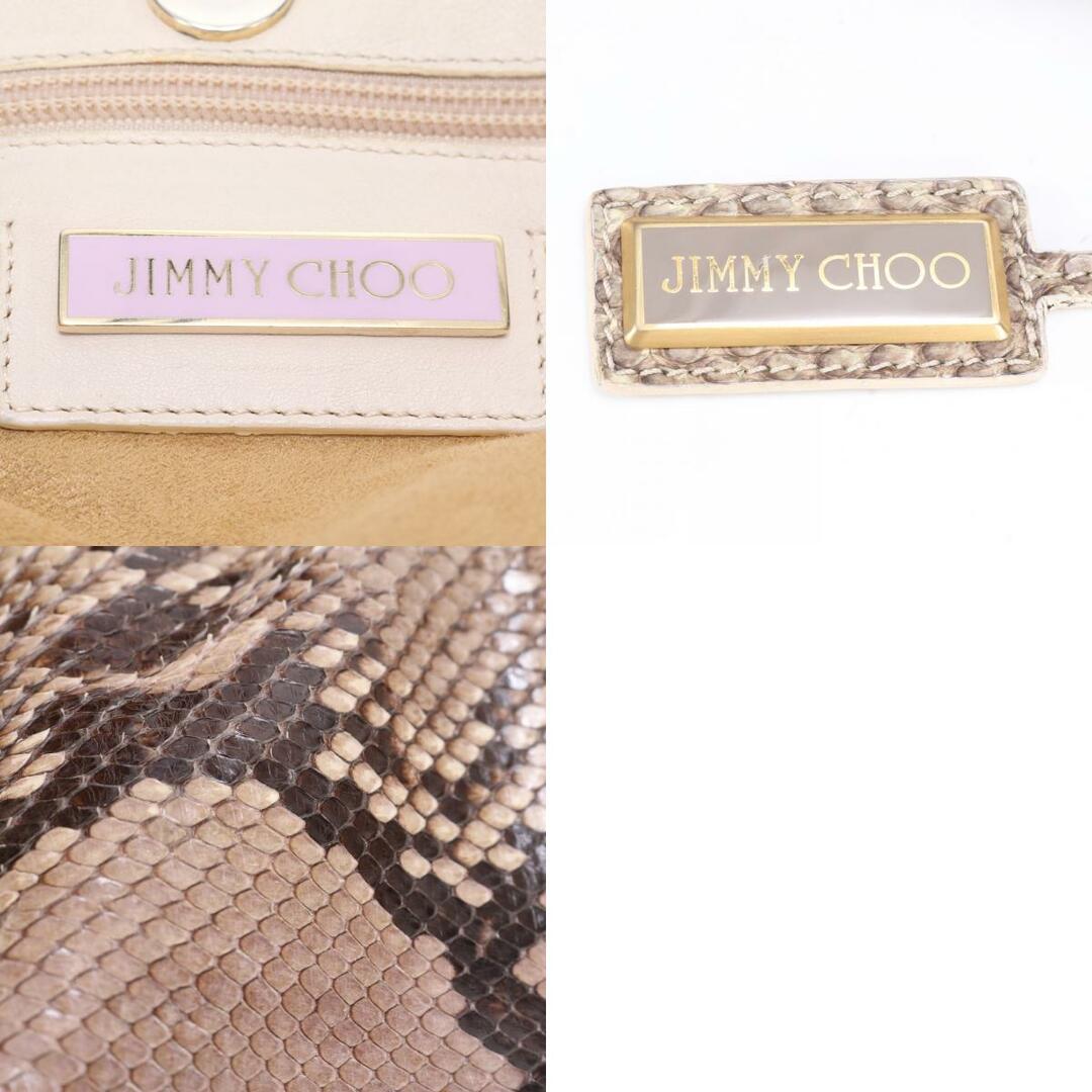 JIMMY CHOO - ジミーチュウ パイソン レザー トート バッグ JIMMY CHOO - ジミーチュウ パイソン レザー トート バッグ