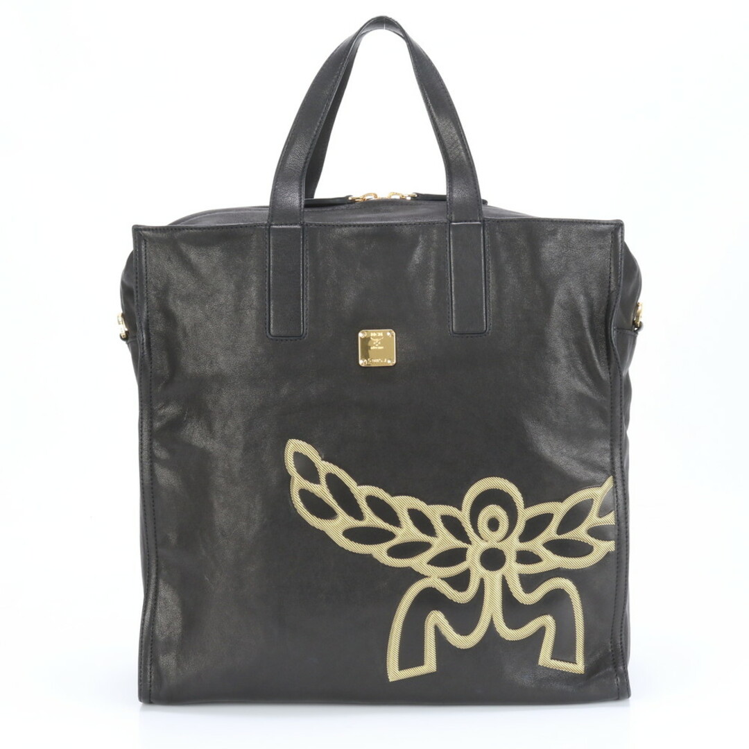 MCM - 美品 MCM エムシーエム ロゴ レザー トート バッグ MCM - 美品 MCM エムシーエム ロゴ レザー トート バッグ