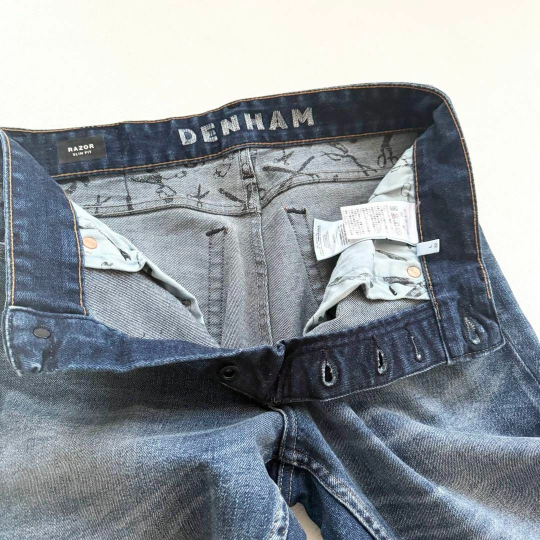 DENHAM - デンハム レイザー スリムフィット ジーンズ ダメージ DENHAM - デンハム レイザー スリムフィット ジーンズ ダメージ
