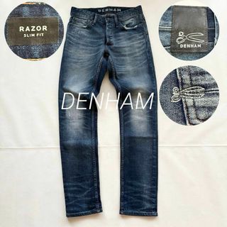 DENHAM - デンハム レイザー スリムフィット ジーンズ ダメージ DENHAM - デンハム レイザー スリムフィット ジーンズ ダメージ
