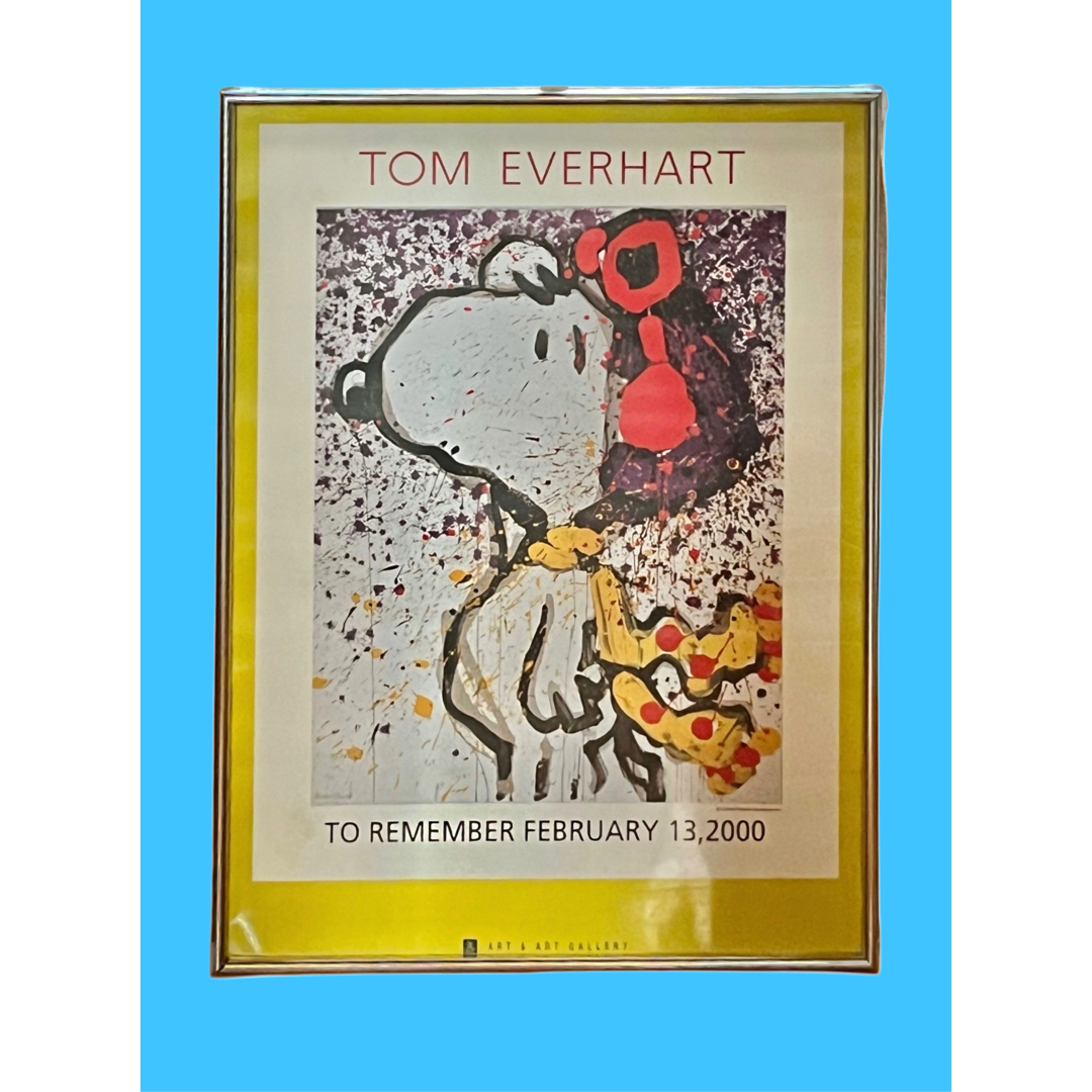 SNOOPY - 【フレーム付き】トムエバハート ポスター 「2000年2月 SNOOPY - 【フレーム付き】トムエバハート ポスター 「2000年2月