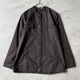 Theory luxe - 【美品】Theory luxe バンドカラー 長袖シャツ Theory luxe - 【美品】Theory luxe バンドカラー 長袖シャツ