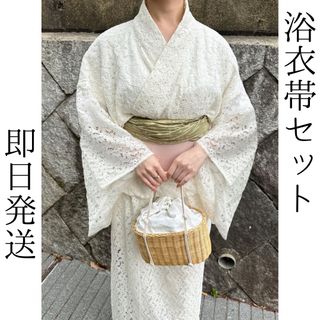 utatane - Acka × utatane 浴衣 浴衣 百合 navy acka 下駄 帯の utatane - Acka × utatane 浴衣 浴衣 百合 navy acka 下駄 帯の