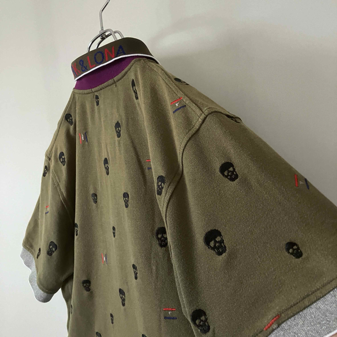 MARK&LONA - MARK&LONA☆スカル刺繍/イニシャルM☆ゴルフウェア MARK&LONA - MARK&LONA☆スカル刺繍/イニシャルM☆ゴルフウェア