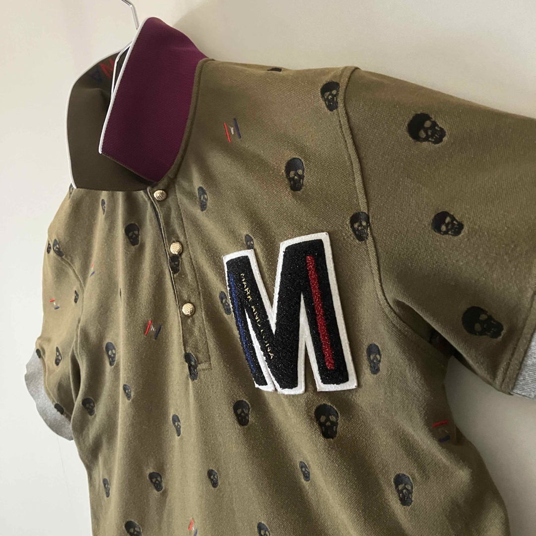 MARK&LONA - MARK&LONA☆スカル刺繍/イニシャルM☆ゴルフウェア MARK&LONA - MARK&LONA☆スカル刺繍/イニシャルM☆ゴルフウェア