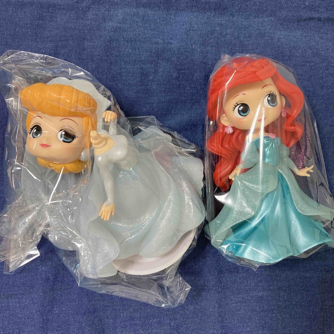 ディズニープリンセス Qposket シンデレラ アリエル フィギュア ディズニープリンセス Qposket シンデレラ アリエル フィギュア