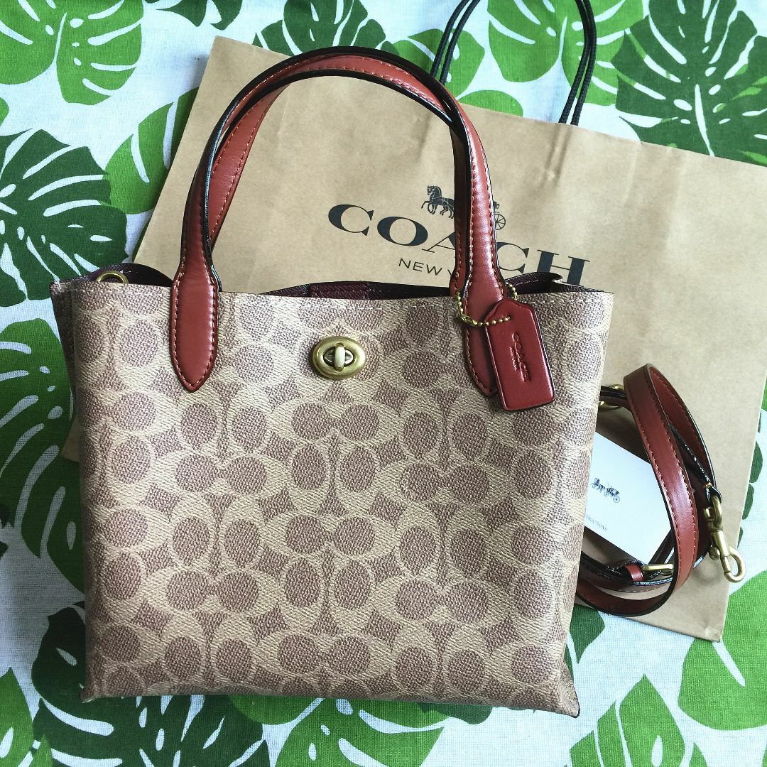 COACH - ＜新品＞COACHコーチハンドバッグ C8562 タン ショルダーバッグ