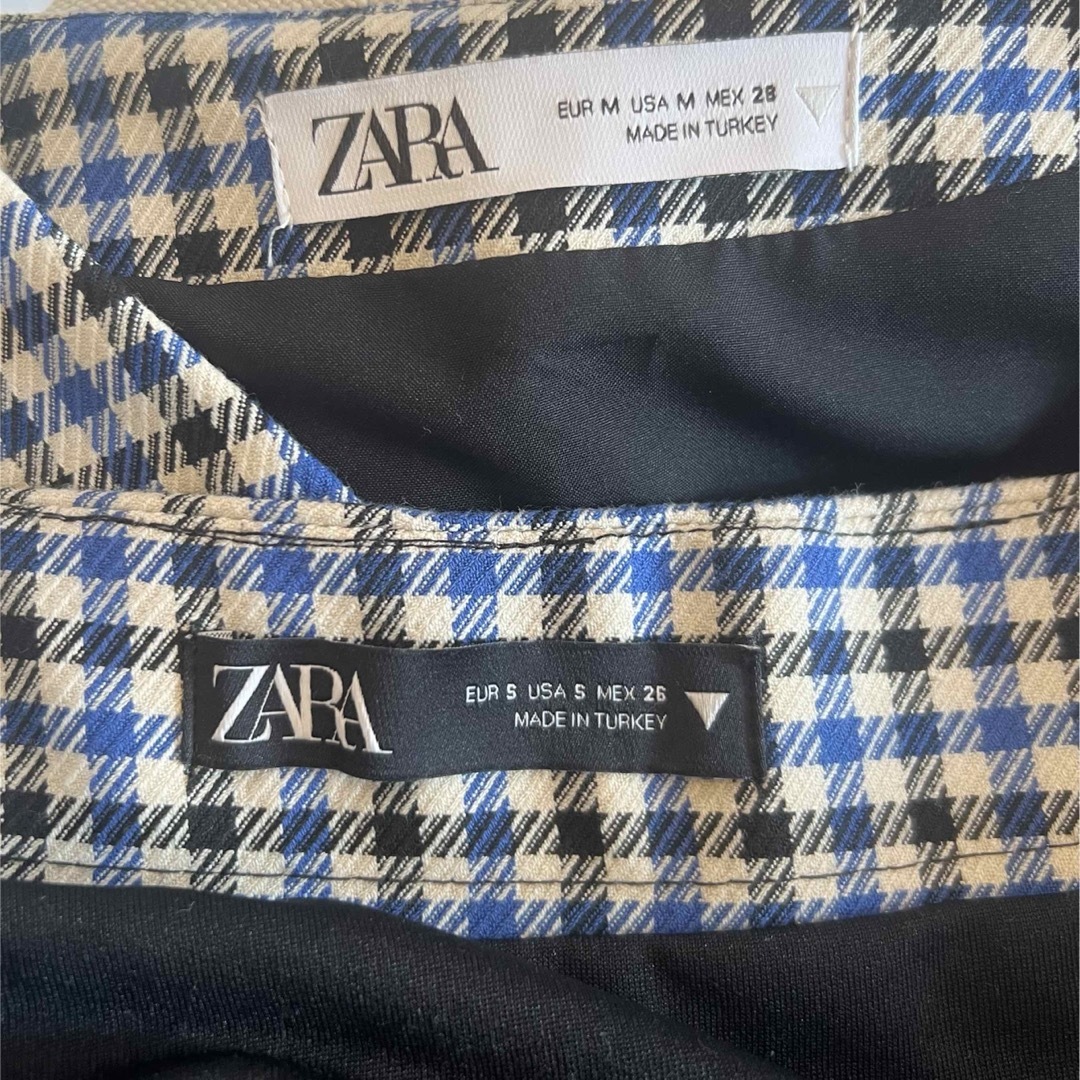 ZARA - ZARA チェック セットアップ 千鳥柄の通販 by ちゅちゅ ZARA - ZARA チェック セットアップ 千鳥柄の通販 by ちゅちゅ