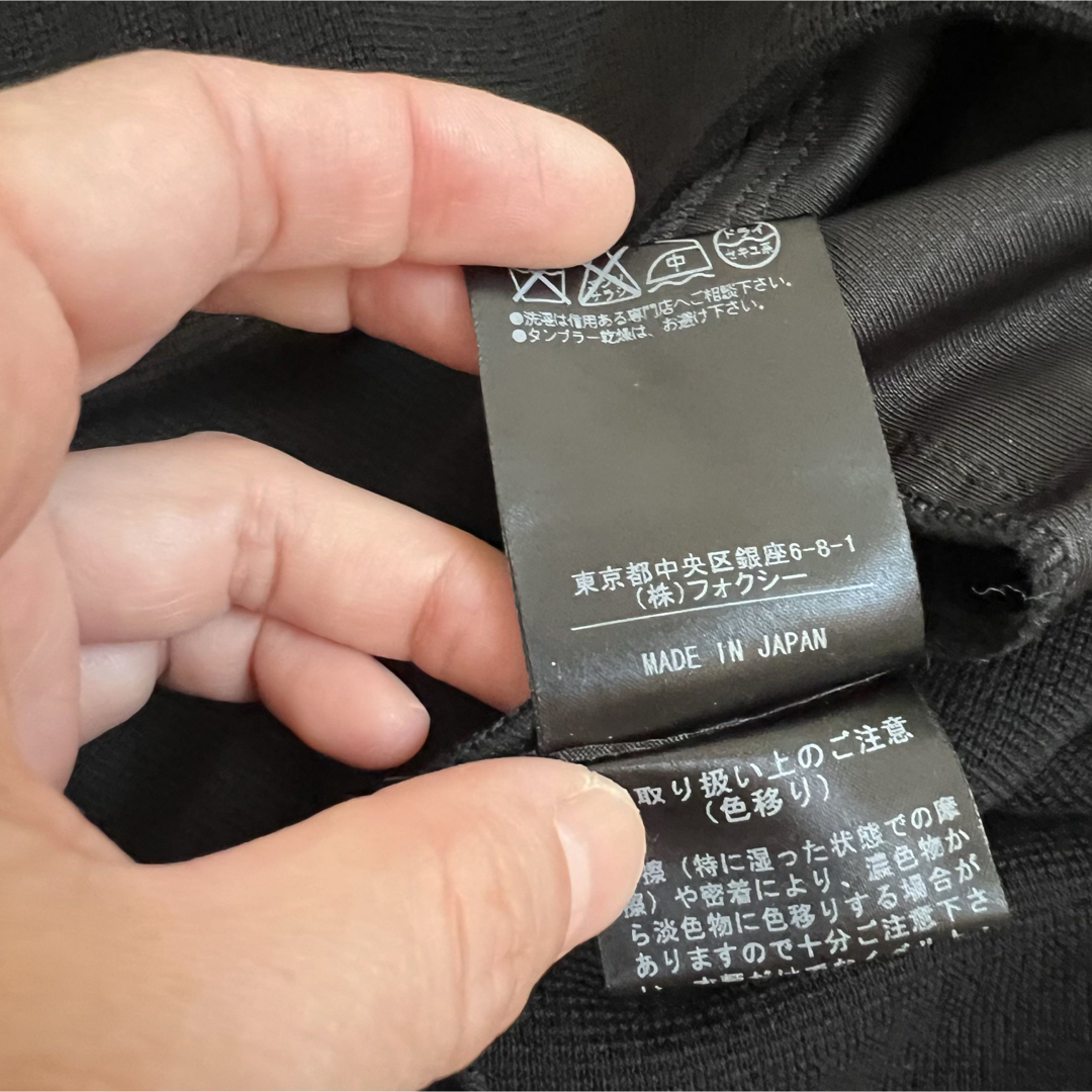FOXEY - ☆美品☆フォクシー FOXEY 黒 ノースリーブ ワンピース FOXEY - ☆美品☆フォクシー FOXEY 黒 ノースリーブ ワンピース