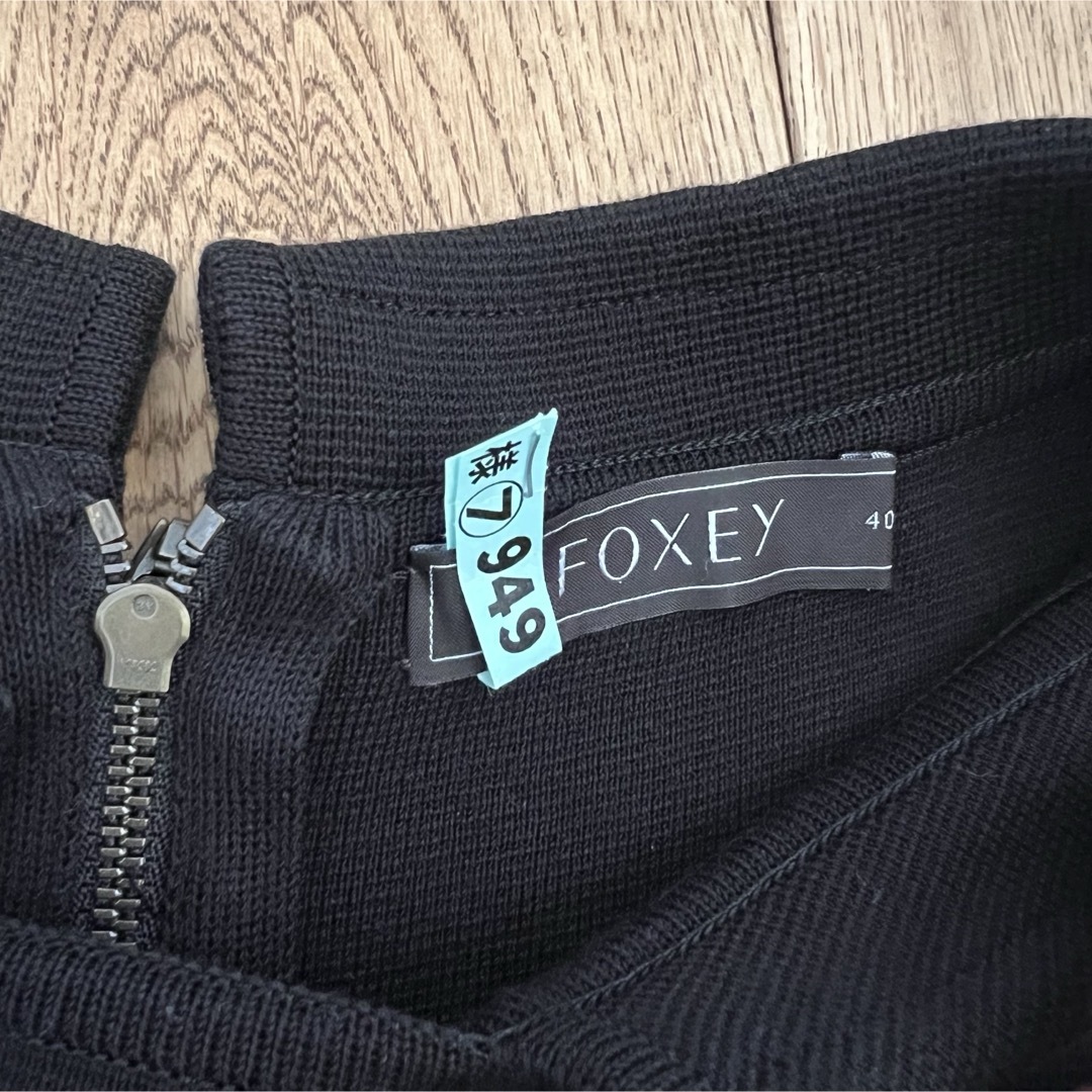 FOXEY - ☆美品☆フォクシー FOXEY 黒 ノースリーブ ワンピース FOXEY - ☆美品☆フォクシー FOXEY 黒 ノースリーブ ワンピース