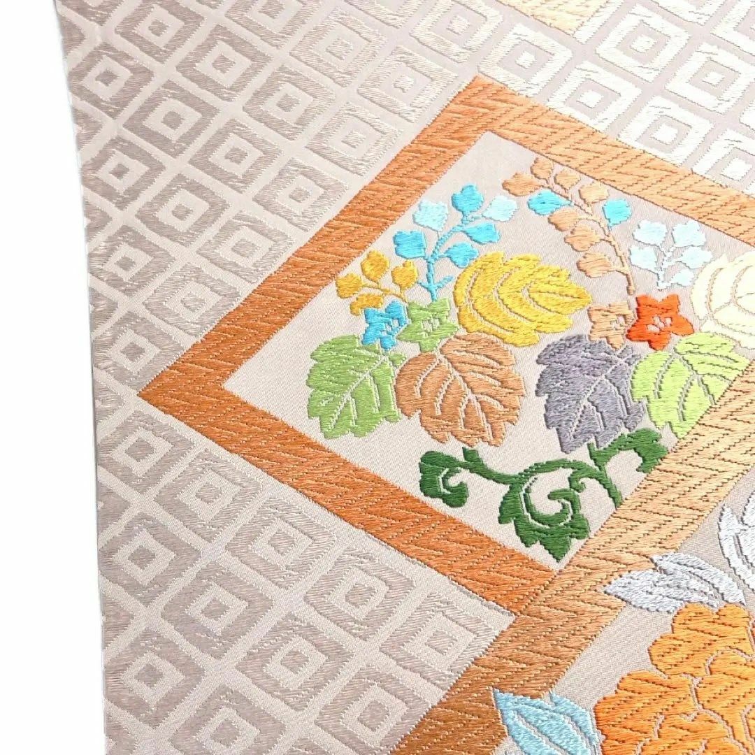 袋帯 菱 花模様 牡丹 菊 桐の花 着物 041a dの通販 by TSUMUGI 袋帯 菱 花模様 牡丹 菊 桐の花 着物 041a dの通販 by TSUMUGI