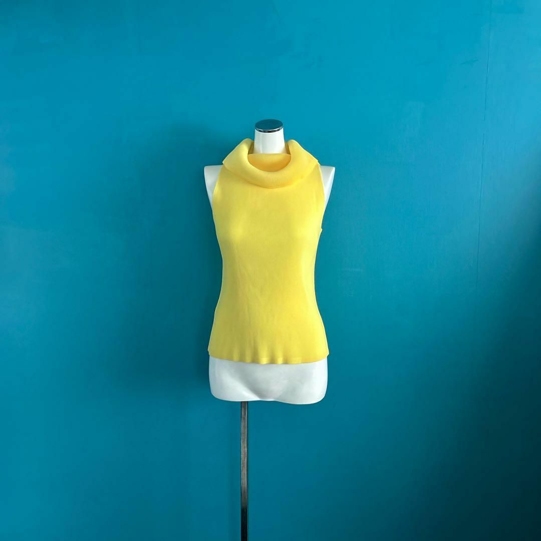 ISSEY MIYAKE - 1267 プリーツプリーズ イエロー タートルネック ISSEY MIYAKE - 1267 プリーツプリーズ イエロー タートルネック