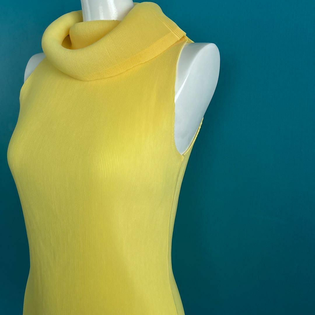 ISSEY MIYAKE - 1267 プリーツプリーズ イエロー タートルネック ISSEY MIYAKE - 1267 プリーツプリーズ イエロー タートルネック