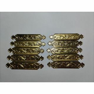 特別！★☆72ｍｍｘ 10枚【神殿金具】 仏具、唐草、神輿、山車、神棚真鍮金具(その他)