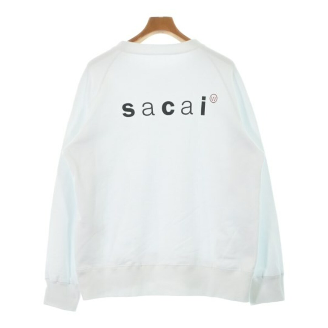 sacai サカイ スウェット 白 5(XXL位) 0303925M0110 sacai サカイ スウェット 5(XXL位) 白 【古着】