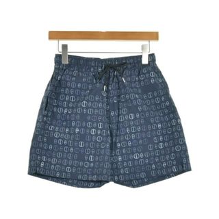 HERMES - HERMES エルメス ショートパンツ XS 紺x青(総柄 HERMES - HERMES エルメス ショートパンツ XS 紺x青(総柄