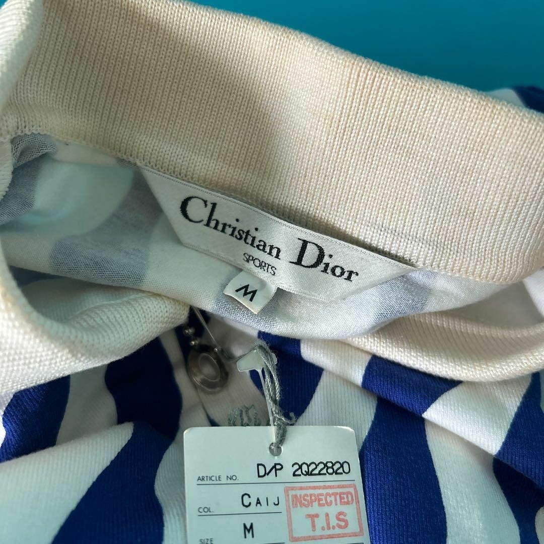 Christian Dior - 1340 クリスチャンディオール 青と白の波模様 Christian Dior - 1340 クリスチャンディオール 青と白の波模様