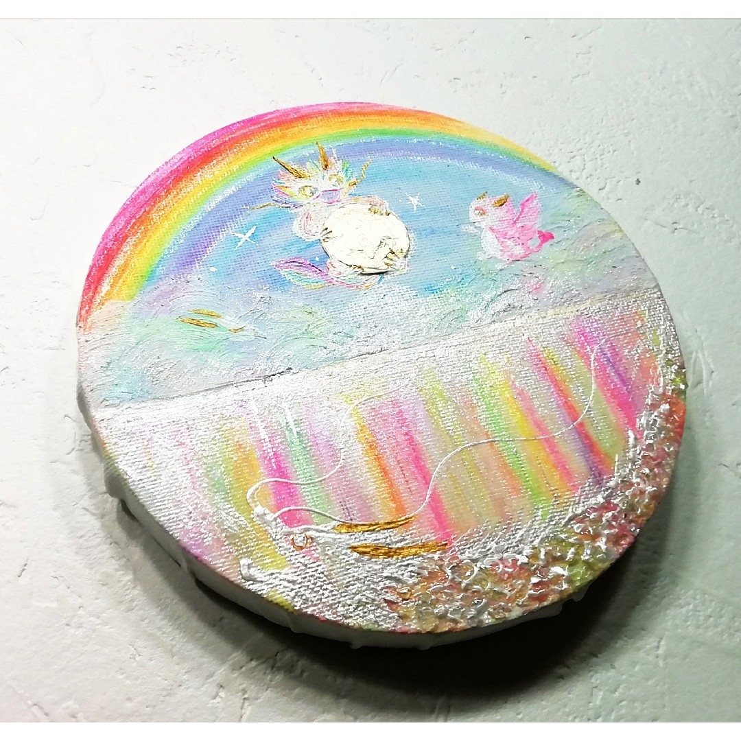 風水開運絵画*夢色 子龍が遊ぶ幸せな世界〜奇跡の虹龍 空水光 風水開運絵画*夢色 子龍が遊ぶ幸せな世界〜奇跡の虹龍 空水光