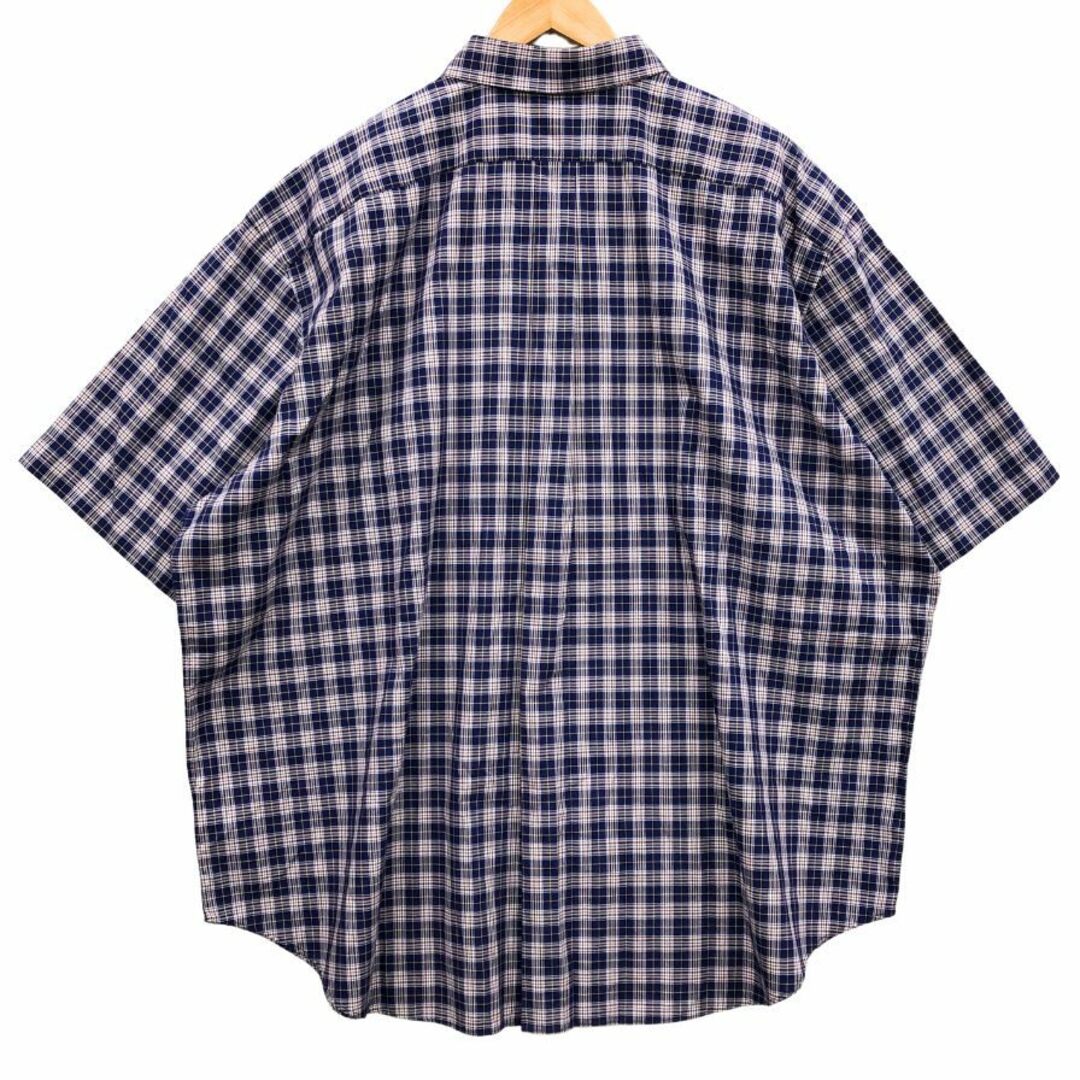 GUCCI - グッチ 18SS 半袖シャツ チェック メンズ 48 ネイビー GUCCI - グッチ 18SS 半袖シャツ チェック メンズ 48 ネイビー