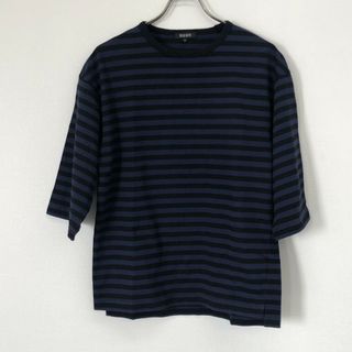 プラステ(PLST)の【PLST 】プラステ トップス 七分袖トップス カットソー S ボーダー 黒 紺(その他)