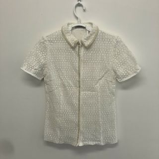 【AUSTIN REED】オースチン リード 白 ３８ 半袖Ｔシャツ　トップス　無地　シンプル　カジュアル(シャツ/ブラウス(長袖/七分))