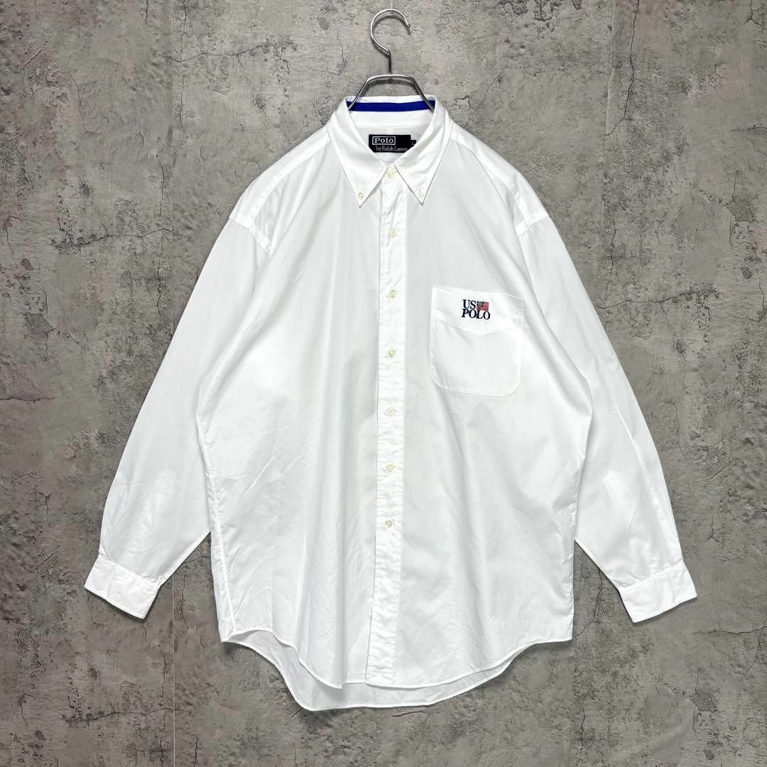 POLO RALPH LAUREN - ラルフローレン 90s ハミルトン社製 長袖 POLO RALPH LAUREN - ラルフローレン 90s ハミルトン社製 長袖