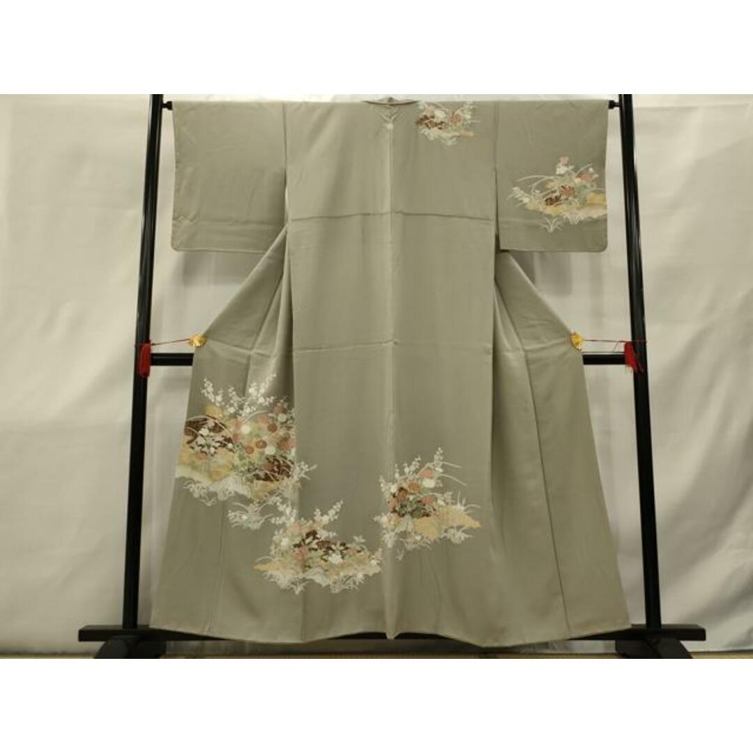 平和屋着物□訪問着 刺繍 草花文 金糸 金彩 正絹 逸品 平和屋着物□訪問着 刺繍 草花文 金糸 金彩 正絹 逸品