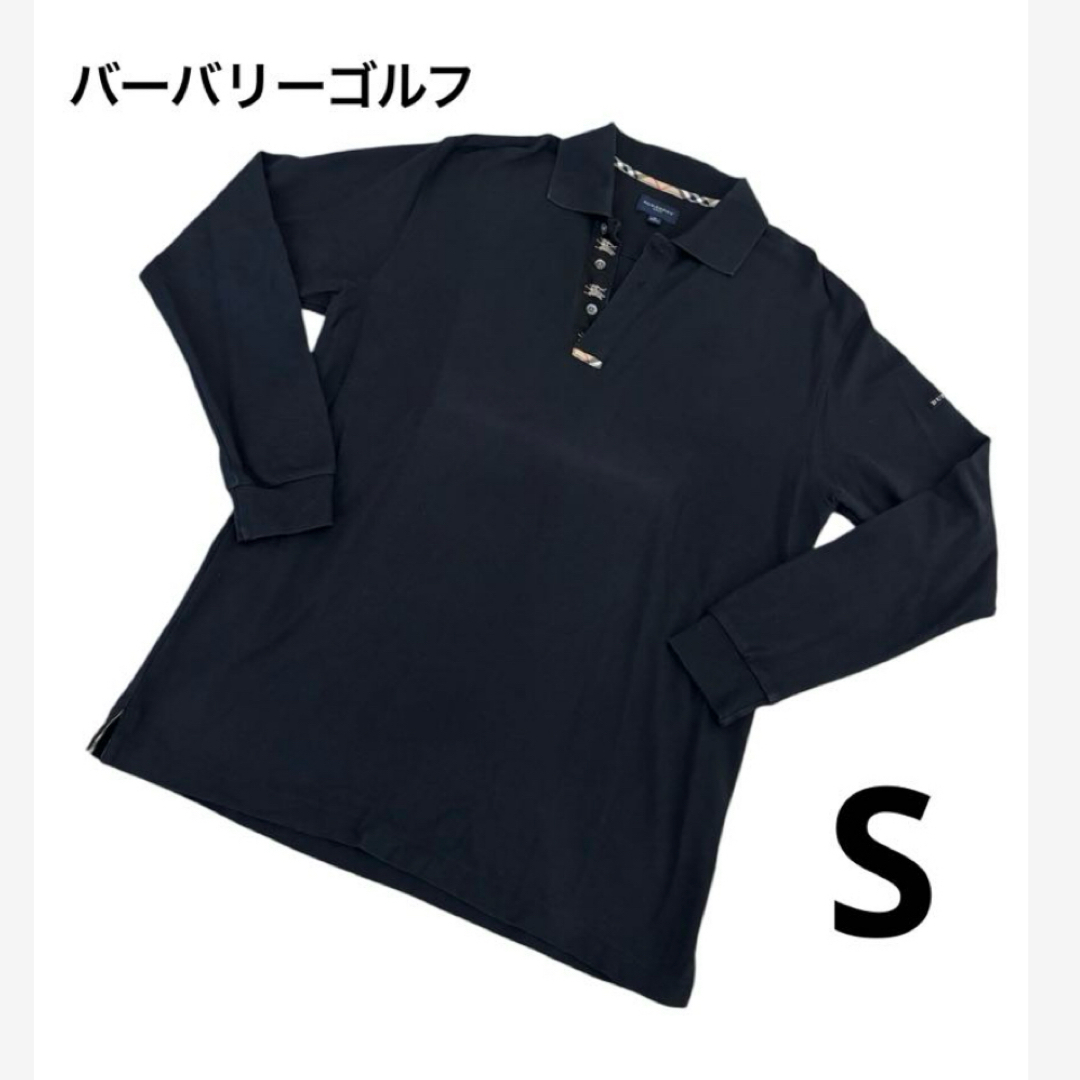 BURBERRY - バーバリーゴルフ ゴルフウェア 長袖ポロシャツ S BURBERRY - バーバリーゴルフ ゴルフウェア 長袖ポロシャツ S