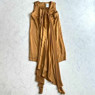 LOULOU WILLOUGHBY - ルルウィルビー サテンドレープワンピース LOULOU WILLOUGHBY - ルルウィルビー サテンドレープワンピース