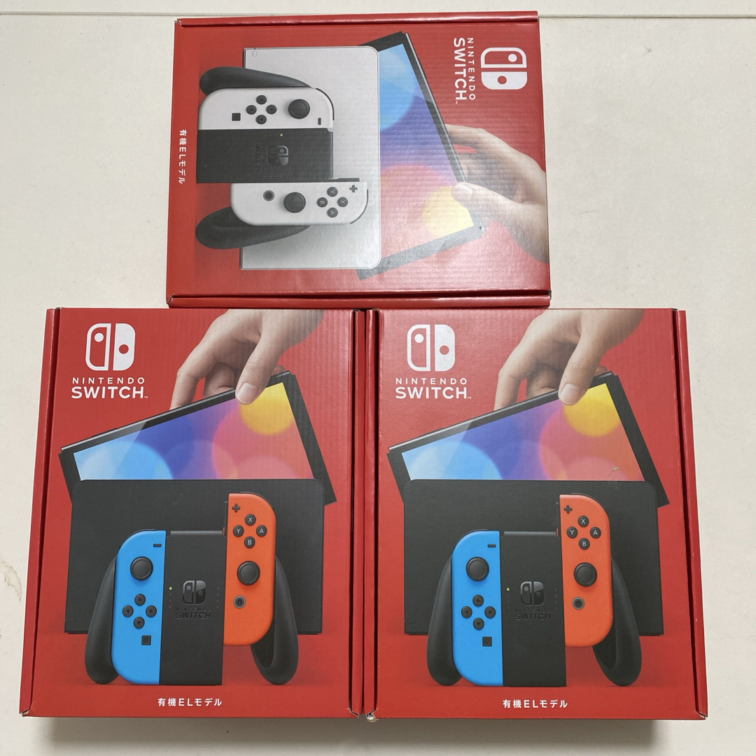 Nintendo Switch - 【新品未使用】Nintendo Switch 本体 有機EL3台