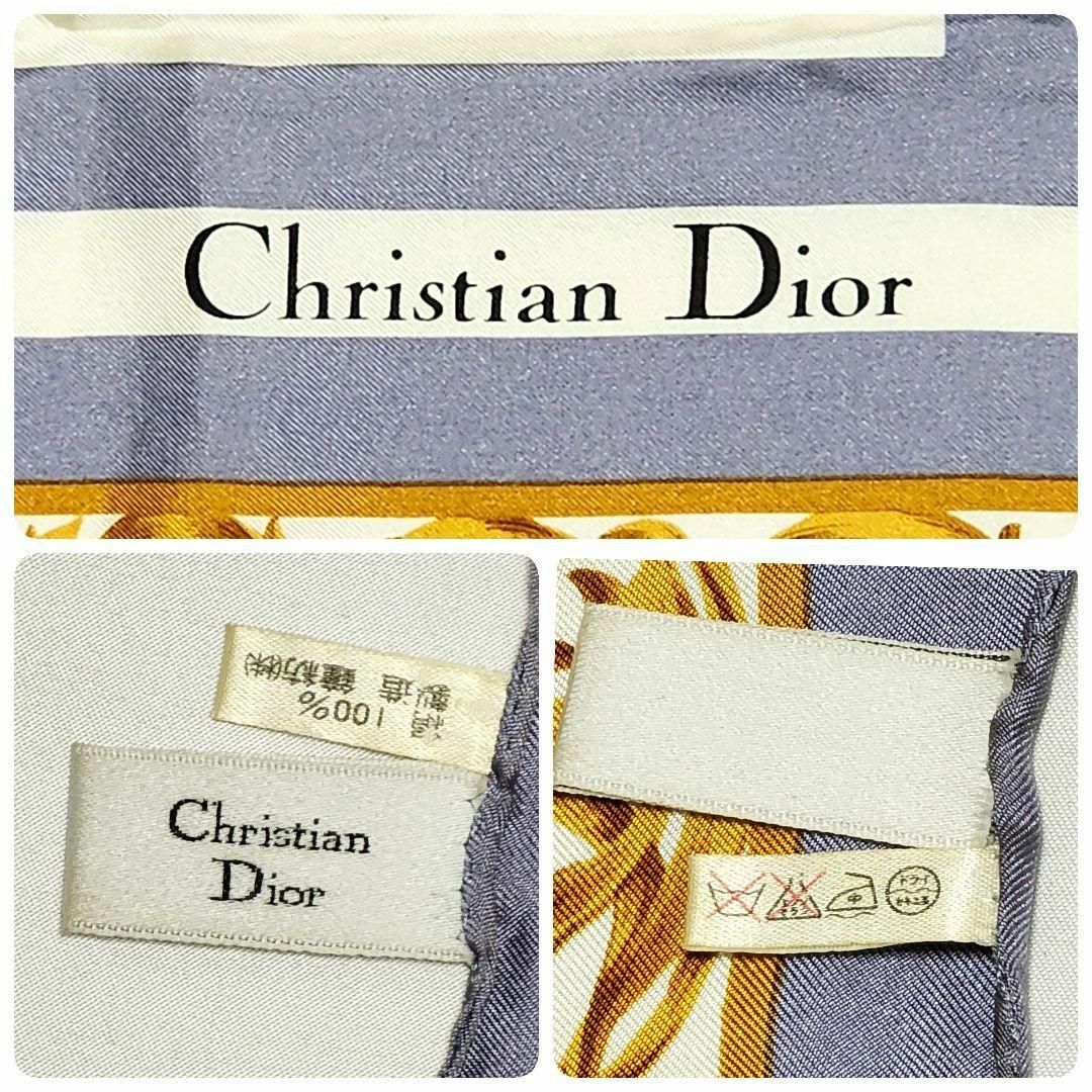 Christian Dior - ☆Dior☆ スカーフ 大判 ドット アラベスク Christian Dior - ☆Dior☆ スカーフ 大判 ドット アラベスク